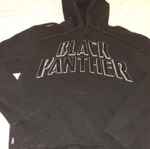 Rhinestones Black Panther Hoodie